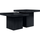 Meridian Spencer Black Oak Veneer Coffee Table IMAGE 3
