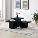 Meridian Spencer Black Oak Veneer Coffee Table IMAGE 2