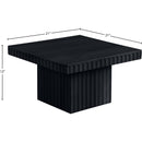 Meridian Spencer Black Oak Veneer Coffee Table IMAGE 8