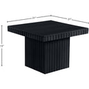 Meridian Spencer Black Oak Veneer Coffee Table IMAGE 8