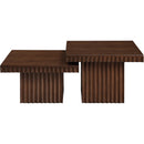 Meridian Spencer Brown Oak Veneer Coffee Table IMAGE 4
