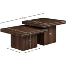 Meridian Spencer Brown Oak Veneer Coffee Table IMAGE 8