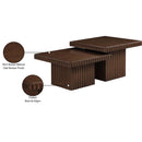 Meridian Spencer Brown Oak Veneer Coffee Table IMAGE 9
