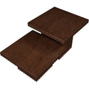 Meridian Spencer Brown Oak Veneer Coffee Table IMAGE 5