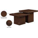 Meridian Spencer Brown Oak Veneer Coffee Table IMAGE 9