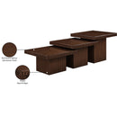 Meridian Spencer Brown Oak Veneer Coffee Table IMAGE 14