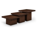Meridian Spencer Brown Oak Veneer Coffee Table IMAGE 1