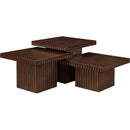 Meridian Spencer Brown Oak Veneer Coffee Table IMAGE 4
