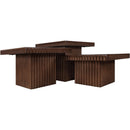 Meridian Spencer Brown Oak Veneer Coffee Table IMAGE 6