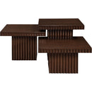 Meridian Spencer Brown Oak Veneer Coffee Table IMAGE 8