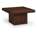 Meridian Spencer Brown Oak Veneer Coffee Table IMAGE 1