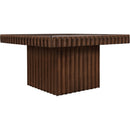 Meridian Spencer Brown Oak Veneer Coffee Table IMAGE 3