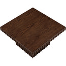 Meridian Spencer Brown Oak Veneer Coffee Table IMAGE 5