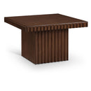 Meridian Spencer Brown Oak Veneer Coffee Table IMAGE 1
