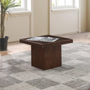 Meridian Spencer Brown Oak Veneer Coffee Table IMAGE 2