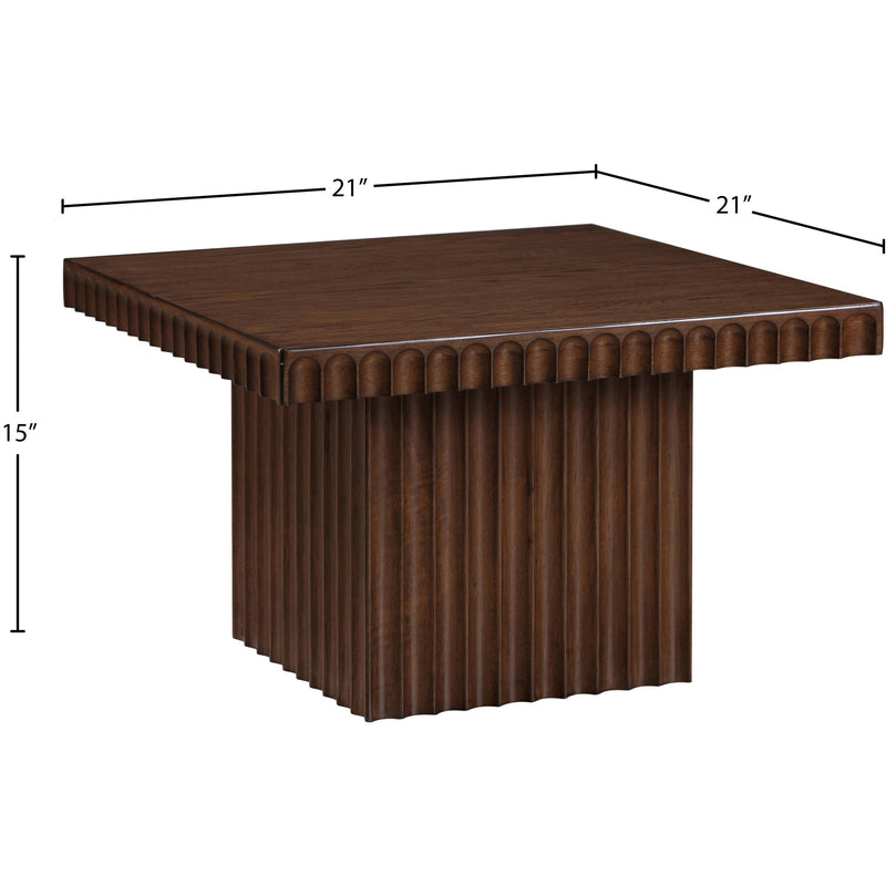 Meridian Spencer Brown Oak Veneer Coffee Table IMAGE 8