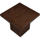 Meridian Spencer Brown Oak Veneer Coffee Table IMAGE 5