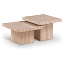 Meridian Spencer Natural Oak Veneer Coffee Table IMAGE 1