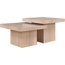 Meridian Spencer Natural Oak Veneer Coffee Table IMAGE 3