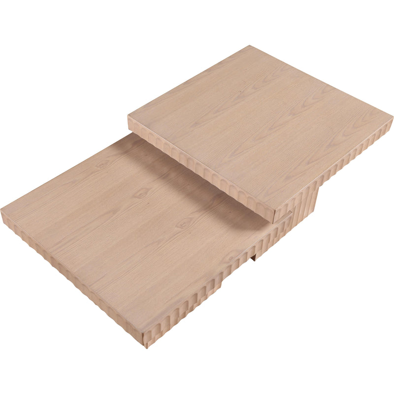 Meridian Spencer Natural Oak Veneer Coffee Table IMAGE 5