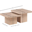 Meridian Spencer Natural Oak Veneer Coffee Table IMAGE 8