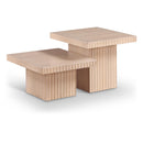 Meridian Spencer Natural Oak Veneer Coffee Table IMAGE 1