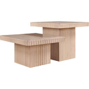 Meridian Spencer Natural Oak Veneer Coffee Table IMAGE 3