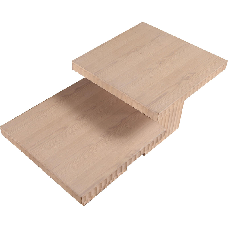 Meridian Spencer Natural Oak Veneer Coffee Table IMAGE 5