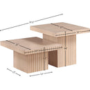 Meridian Spencer Natural Oak Veneer Coffee Table IMAGE 8