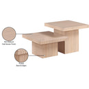 Meridian Spencer Natural Oak Veneer Coffee Table IMAGE 9