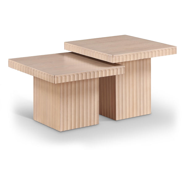 Meridian Spencer Natural Oak Veneer Coffee Table IMAGE 1