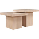 Meridian Spencer Natural Oak Veneer Coffee Table IMAGE 3
