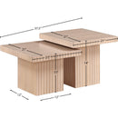 Meridian Spencer Natural Oak Veneer Coffee Table IMAGE 8