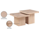 Meridian Spencer Natural Oak Veneer Coffee Table IMAGE 9