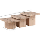 Meridian Spencer Natural Oak Veneer Coffee Table IMAGE 13