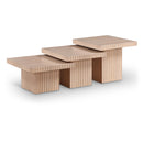 Meridian Spencer Natural Oak Veneer Coffee Table IMAGE 1