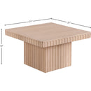 Meridian Spencer Natural Oak Veneer Coffee Table IMAGE 8