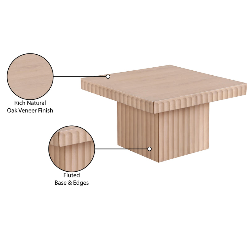 Meridian Spencer Natural Oak Veneer Coffee Table IMAGE 9