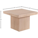 Meridian Spencer Natural Oak Veneer Coffee Table IMAGE 8