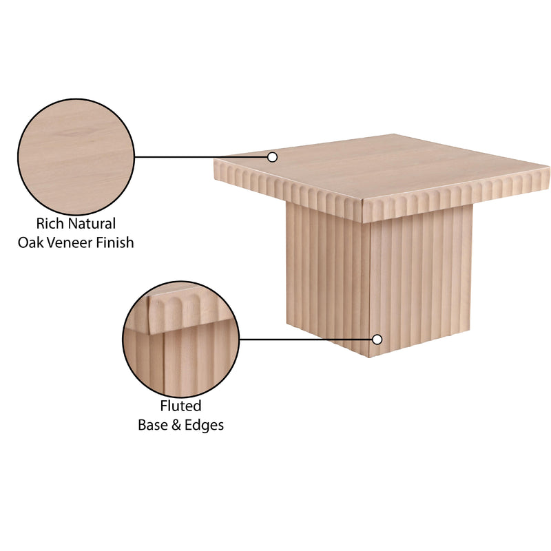 Meridian Spencer Natural Oak Veneer Coffee Table IMAGE 9