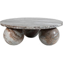 Meridian Spherical Brown Coffee Table (4 Boxes) IMAGE 3