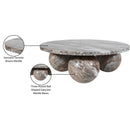 Meridian Spherical Brown Coffee Table (4 Boxes) IMAGE 8
