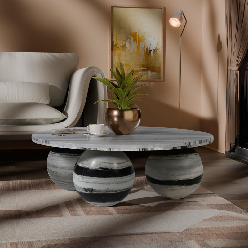 Meridian Spherical Panda Coffee Table (4 Boxes) IMAGE 2