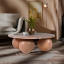 Meridian Spherical Pink Forest Coffee Table (4 Boxes) IMAGE 2