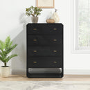 Meridian Parker Black Ash Veneer Chest IMAGE 2