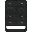 Meridian Parker Black Ash Veneer Chest IMAGE 3