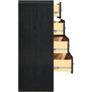 Meridian Parker Black Ash Veneer Chest IMAGE 6