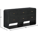 Meridian Parker Black Ash Veneer Dresser IMAGE 11