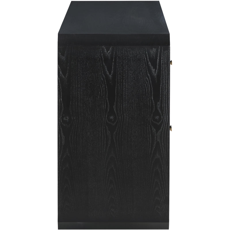 Meridian Parker Black Ash Veneer Dresser IMAGE 4
