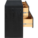 Meridian Parker Black Ash Veneer Dresser IMAGE 6